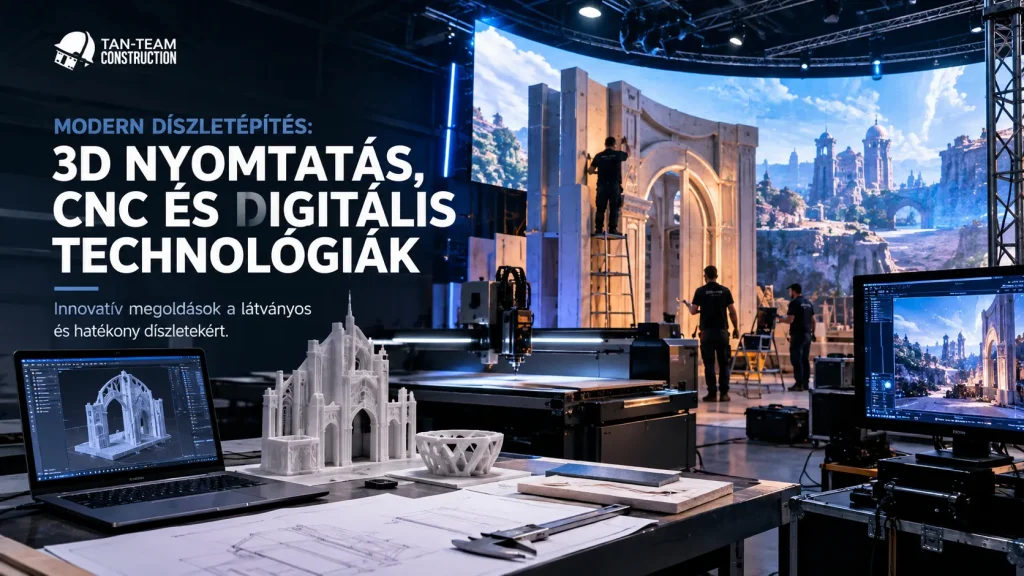 Modern díszletépítési technológiák: 3D nyomtatás, CNC-megmunkálás és digitális látványtervezés