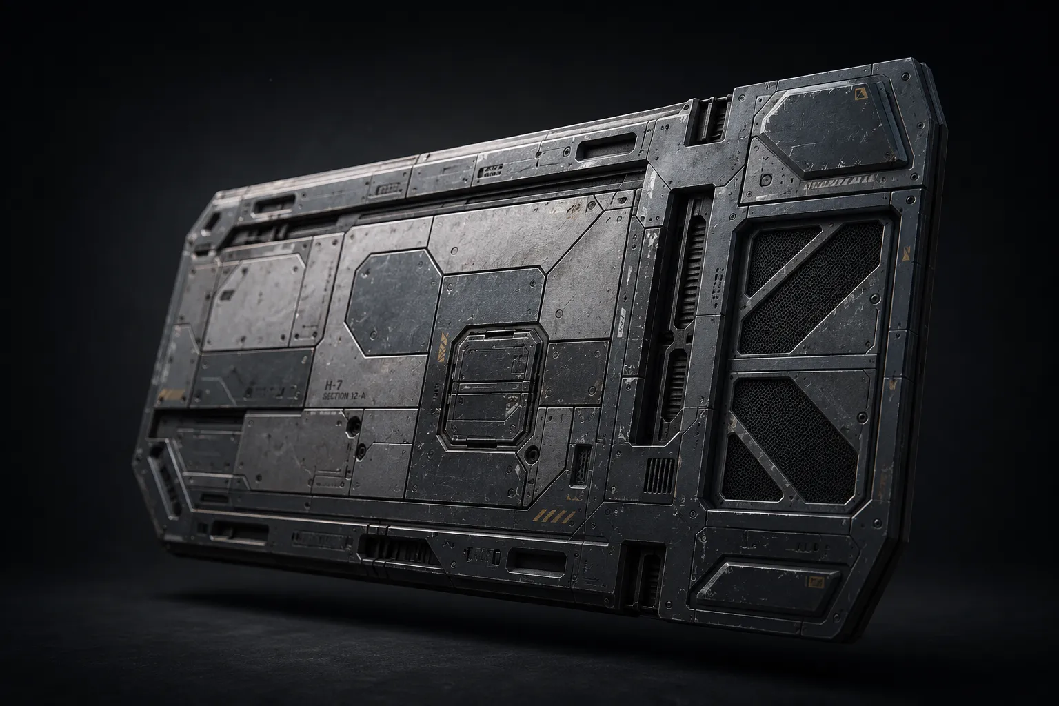 Spaceship hull panel