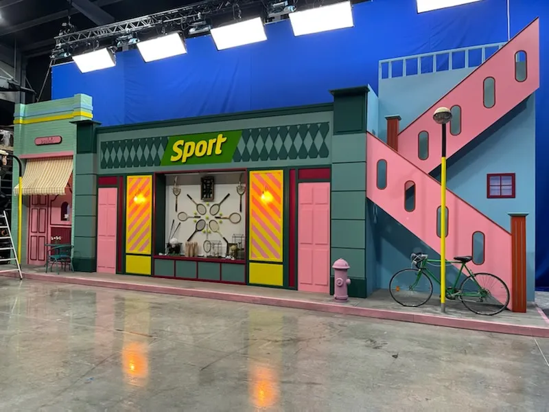 Sport Szelet reklámfilm díszlet